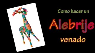 Como hacer un alebrije venado ¡Aprende ahora [upl. by Nemaj]