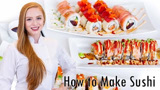 How to Make Sushi Easy StepbyStep Instructions [upl. by Eugor]