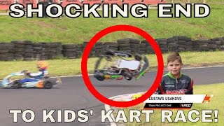 SHOCKING END to Kids Kart Race Most Watched Kart Race Ever in First Month on YT UKC Rd 3 Wigan [upl. by Reichel]