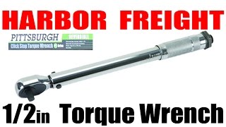 HARBOR FREIGHT 12in 150lb Torque Wrench Review [upl. by Chavey622]