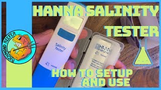 Hanna Instruments Waterproof Salinity Tester  How to Setup And Use [upl. by Wickner378]