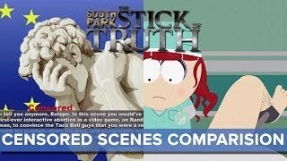 South Park TSoT Censored Scenes Comparison SPOILERS  Eurogamer [upl. by Yniar909]