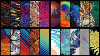 20 Different Acrylic Pouring Techniques  Abstract Fluid Art  Music [upl. by Casilda479]