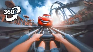 VR 360 McQueen ROLLER COASTER [upl. by Oruhtra483]