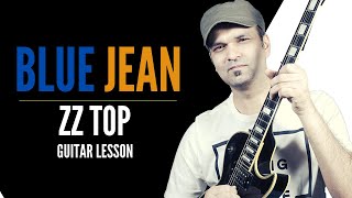 Blue Jeans ZZ Top Guitar Lesson12 Bars Blues [upl. by Aisinut51]