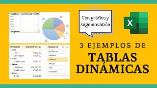 3 ejercicios con TABLAS DINÁMICAS en Excel para practicar [upl. by Nirat]