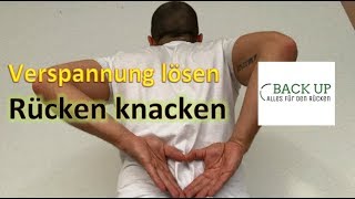 Verspannungen der Rückenmuskulatur lösen  Rücken knacken  Übung 2 [upl. by Archer]