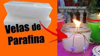 Como hacer VELAS con PARAFINA [upl. by Erdnuaed]