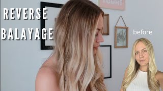 HOW TO REVERSE BALAYAGE AT HOME [upl. by Meehyr856]