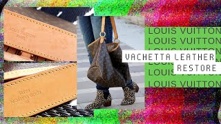 Louis Vuitton How to remove spots and stains from Vachetta Leather [upl. by Laehcim505]