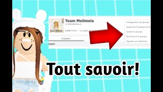 Conseils pour son GROUPE ROBLOX  TOUT savoir sur son GROUPE [upl. by Parlin]