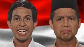 SkinnyIndonesian24  Prabowo VS Jokowi  Epic Rap Battles Of Presidency [upl. by Boggers]