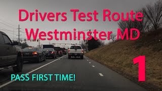 Westminster Maryland MVA Driving Test Route [upl. by Rochemont934]