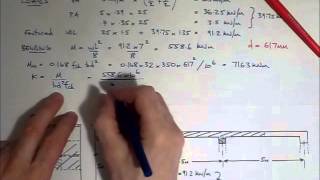 RC Beam Design EC2  Worked example  main reinforcement [upl. by Swetiana]