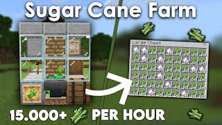 EASY 118 SUGARCANE FARM TUTORIAL in Minecraft Bedrock MCPEXboxPS4SwitchPC  No ZeroTick [upl. by Tully]