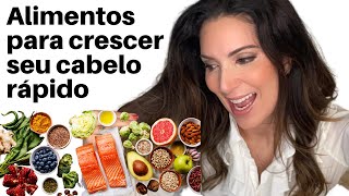 Faça seu CABELO CRESCER RÁPIDO com esses alimentos [upl. by Anastasia]