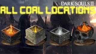 Dark Souls 3  All Coal Locations [upl. by Annaerb223]