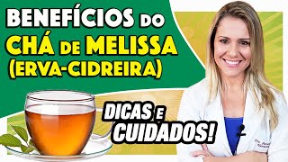 Benefícios do Chá de Melissa ErvaCidreira  Para Que Serve EMAGRECE ACALMA [upl. by Rimhsak19]