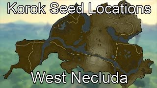 Breath of the Wild Korok Seed Guide  West Necluda [upl. by Inalawi676]