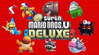 All Enemies in New Super Mario Bros U Deluxe [upl. by Publea]