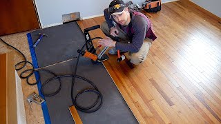 Hardwood Floor Installation Nail Down Like a PRO [upl. by Oriane]