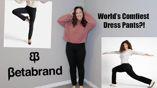 Betabrand Dress Pants Yoga Pants Review [upl. by Anivram]