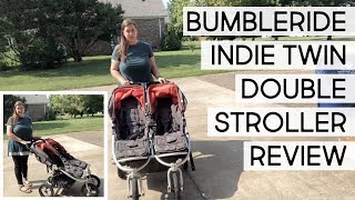 Bumbleride Indie Twin Double Stroller Review [upl. by Auqenet]