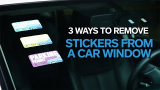 Quick Fix How to Remove Stickers From a Car Window  Allstate Insurance [upl. by Ellimaj]