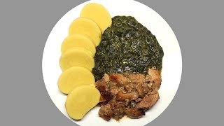 Vepřové výpečky se špenátem a knedlíkem recept [upl. by Kreda596]