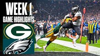 Packers vs Eagles  Week 1 Highlights [upl. by Neelyhtak]