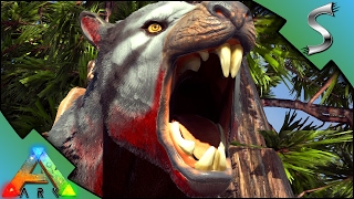 THYLACOLEO FIRST LOOK CLIMBING amp AMBUSHING FROM TREES  Ark Survival Evolved [upl. by Tcideneb]