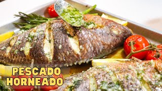 PESCADO ENTERO HORNEADO [upl. by Samala744]