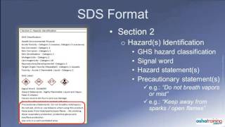 GHS Safety Data Sheets SDSs [upl. by Eerdna]