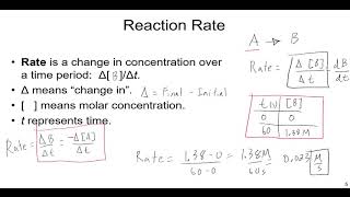 Chemical Kinetics Reaction Rate Laws [upl. by Marjie]