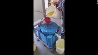 Liquid liquid centrifuge Oil and Water [upl. by Mendie]