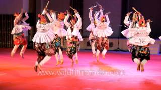 Gujaratis perform Garba dance [upl. by Brenn812]