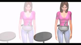 jsb hf10 slimming massage belt video demonstration [upl. by Pax215]