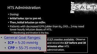 Hypertonic Saline in Cerebral Edema [upl. by Yadseut]