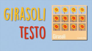 Girasoli TESTO  Emanuele Aloia [upl. by Luoar]