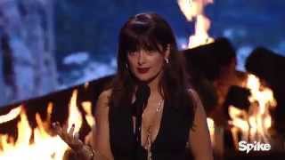 Salma Hayek Accepts Decade of Hotness Award  Guys Choice 2015 [upl. by Hump999]