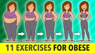 11 Exercises For Obese Beginners At Home [upl. by Odeen536]