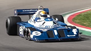 Legendary 6wheeled 1977 Tyrrell P34 F1 Car at Imola Circuit [upl. by Elisabetta218]