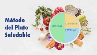 Método del Plato Saludable  Dieta saludable y equilibrada [upl. by Wallford]