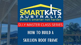 DIY MASTERCLASS  How to Build a Skillion Roof Frame [upl. by Illoh615]