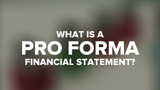 What is a Pro Forma [upl. by Deadman]