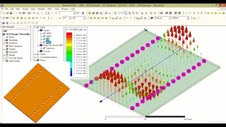 Substrate Integrated waveguide SIW HFSS simulation [upl. by Yznil]