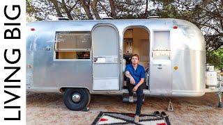 Retro Airstream Renovated Into Stylish Modern Tiny House [upl. by Tterb]