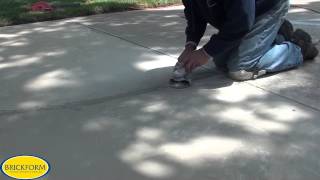 How to resurface cracked concrete with BRICKFORM Overlay [upl. by Siskind962]