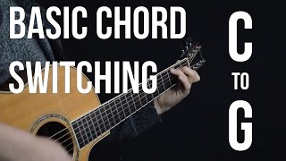 Chord Switching Practice  C to G [upl. by Dranyam]