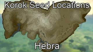 Breath of the Wild Korok Seed Guide  Hebra [upl. by Pyne]